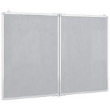 Magnetic Whiteboard Foldable 120x80x1.7 cm Aluminium - Top-Down View