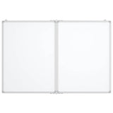 Magnetic Whiteboard Foldable 120x100x1.7 cm Aluminium - Side View