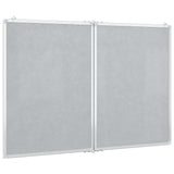Magnetic Whiteboard Foldable 120x100x1.7 cm Aluminium - Top-Down View
