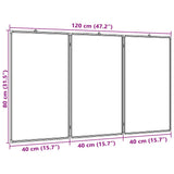 Magnetic Whiteboard Foldable 120x80x1.7 cm Aluminium - Close-Up Angle