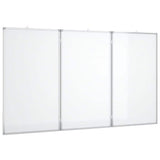 Magnetic Whiteboard Foldable 120x100x1.7 cm Aluminium
