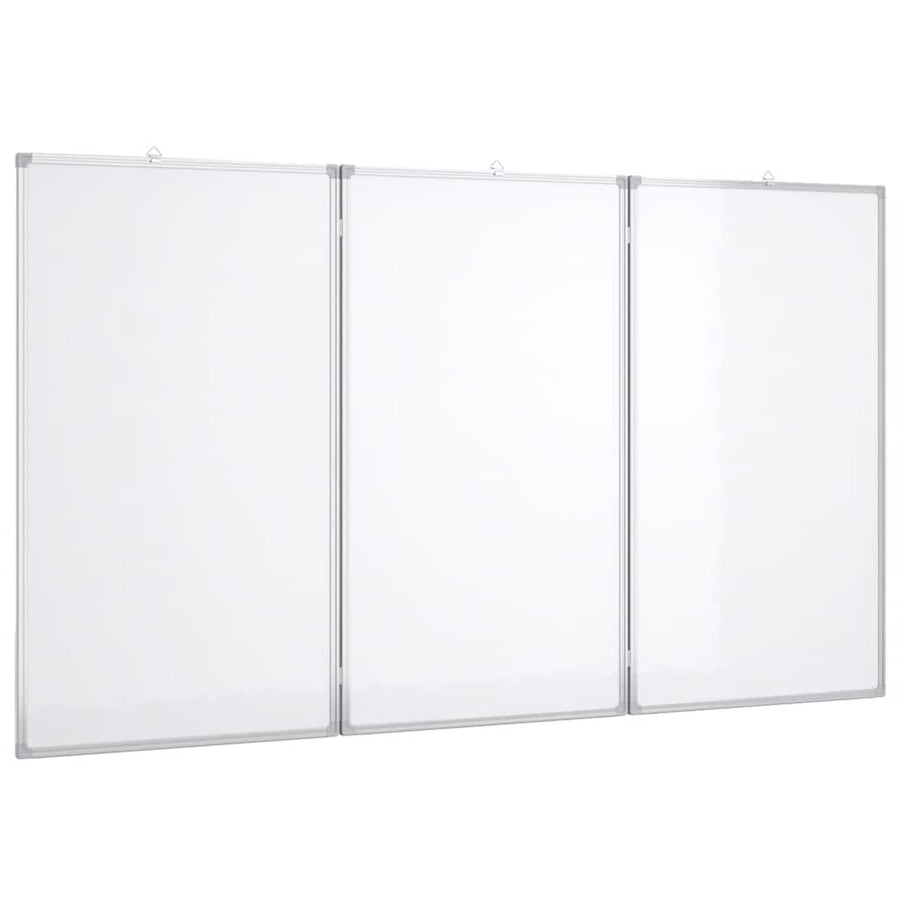 Magnetic Whiteboard Foldable 120x100x1.7 cm Aluminium