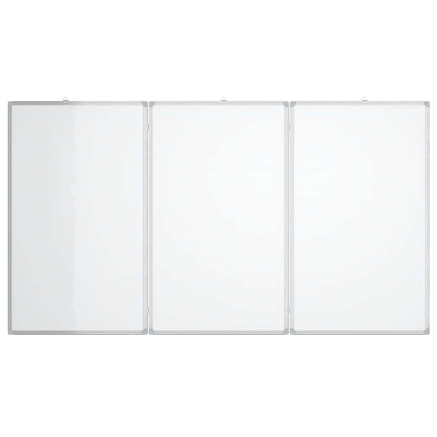 Magnetic Whiteboard Foldable 120x100x1.7 cm Aluminium