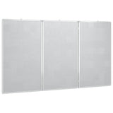 Magnetic Whiteboard Foldable 120x100x1.7 cm Aluminium