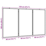 Magnetic Whiteboard Foldable 120x100x1.7 cm Aluminium - Close-Up Angle