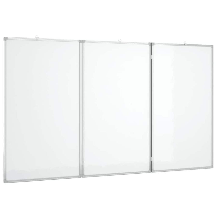 Magnetic Whiteboard Foldable 150x80x1.7 cm Aluminium