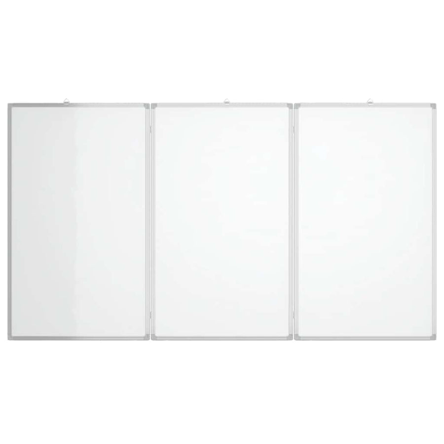 Magnetic Whiteboard Foldable 150x80x1.7 cm Aluminium