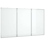 Magnetic Whiteboard Foldable 150x100x1.7 cm Aluminium