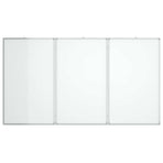 Magnetic Whiteboard Foldable 150x100x1.7 cm Aluminium