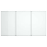 Magnetic Whiteboard Foldable 150x100x1.7 cm Aluminium - Side View