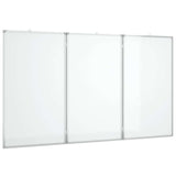 Magnetic Whiteboard Foldable 180x80x1.7 cm Aluminium