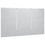 Magnetic Whiteboard Foldable 180x80x1.7 cm Aluminium - Top-Down View