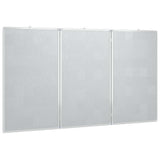 Magnetic Whiteboard Foldable 180x100x1.7 cm Aluminium - Top-Down View