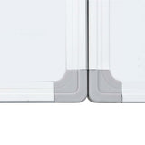 Magnetic Whiteboard Foldable 180x100x1.7 cm Aluminium