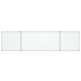 Magnetic Whiteboard Foldable 160x40x1.7 cm Aluminium