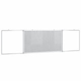 Magnetic Whiteboard Foldable 160x40x1.7 cm Aluminium - Top-Down View
