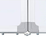 Magnetic Whiteboard Foldable 160x40x1.7 cm Aluminium - Rear View
