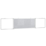 Magnetic Whiteboard Foldable 200x40x1.7 cm Aluminium
