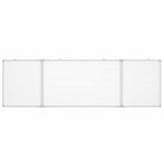 Magnetic Whiteboard Foldable 160x50x1.7 cm Aluminium