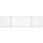 Magnetic Whiteboard Foldable 200x50x1.7 cm Aluminium
