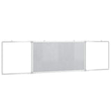 Magnetic Whiteboard Foldable 200x50x1.7 cm Aluminium