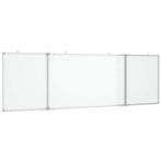 Magnetic Whiteboard Foldable 160x60x1.7 cm Aluminium