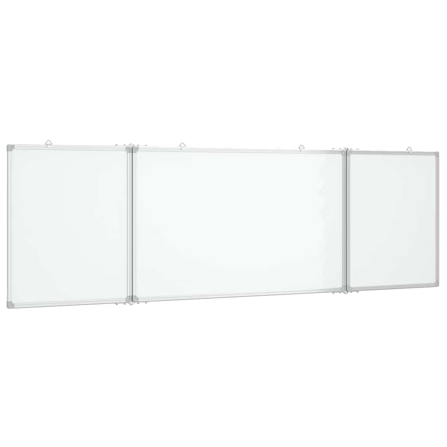 Magnetic Whiteboard Foldable 160x60x1.7 cm Aluminium
