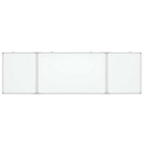 Magnetic Whiteboard Foldable 160x60x1.7 cm Aluminium - Side View