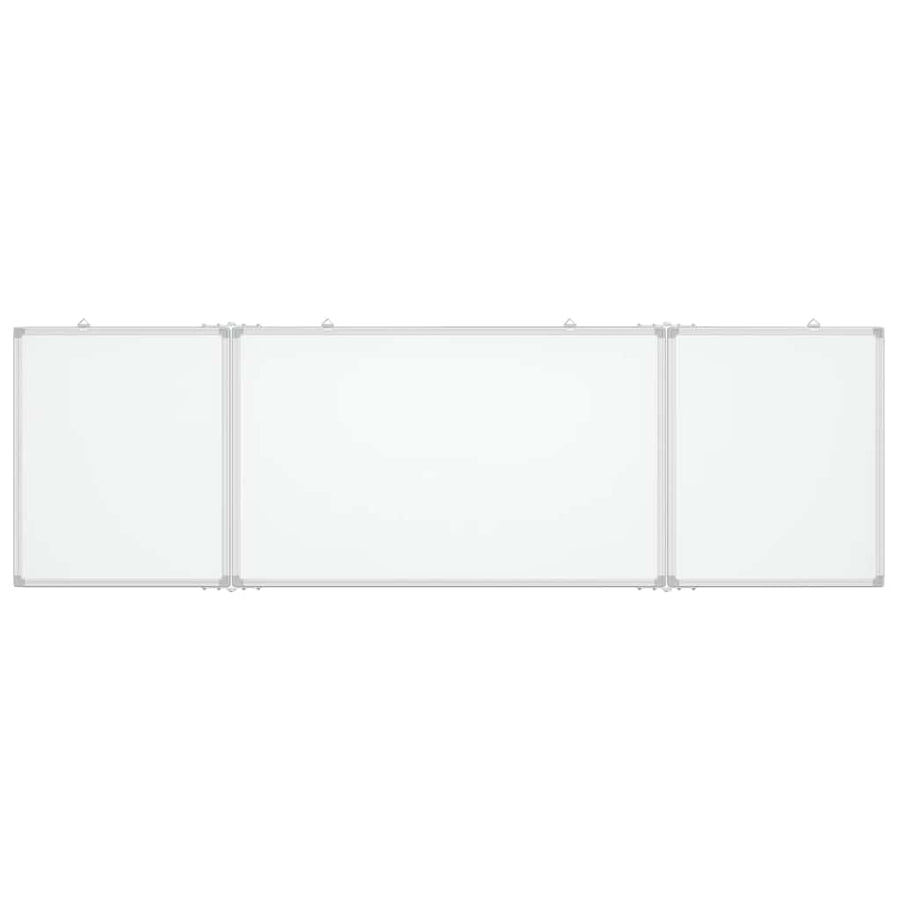 Magnetic Whiteboard Foldable 160x60x1.7 cm Aluminium