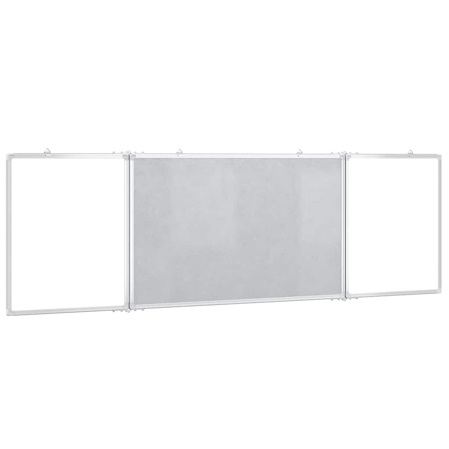 Magnetic Whiteboard Foldable 160x60x1.7 cm Aluminium