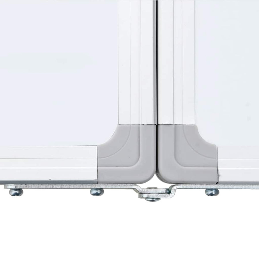 Magnetic Whiteboard Foldable 160x60x1.7 cm Aluminium