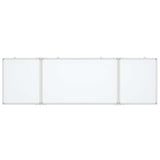 Magnetic Whiteboard Foldable 200x60x1.7 cm Aluminium