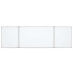 Magnetic Whiteboard Foldable 200x60x1.7 cm Aluminium