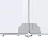 Magnetic Whiteboard Foldable 200x60x1.7 cm Aluminium - Rear View