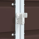 Wheelie Bin Storage for Triple Bins Brown 216x81x115 cm Steel - Extra Image