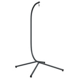 Hanging Egg Chair Stand without Basket Anthracite Steel - Front View