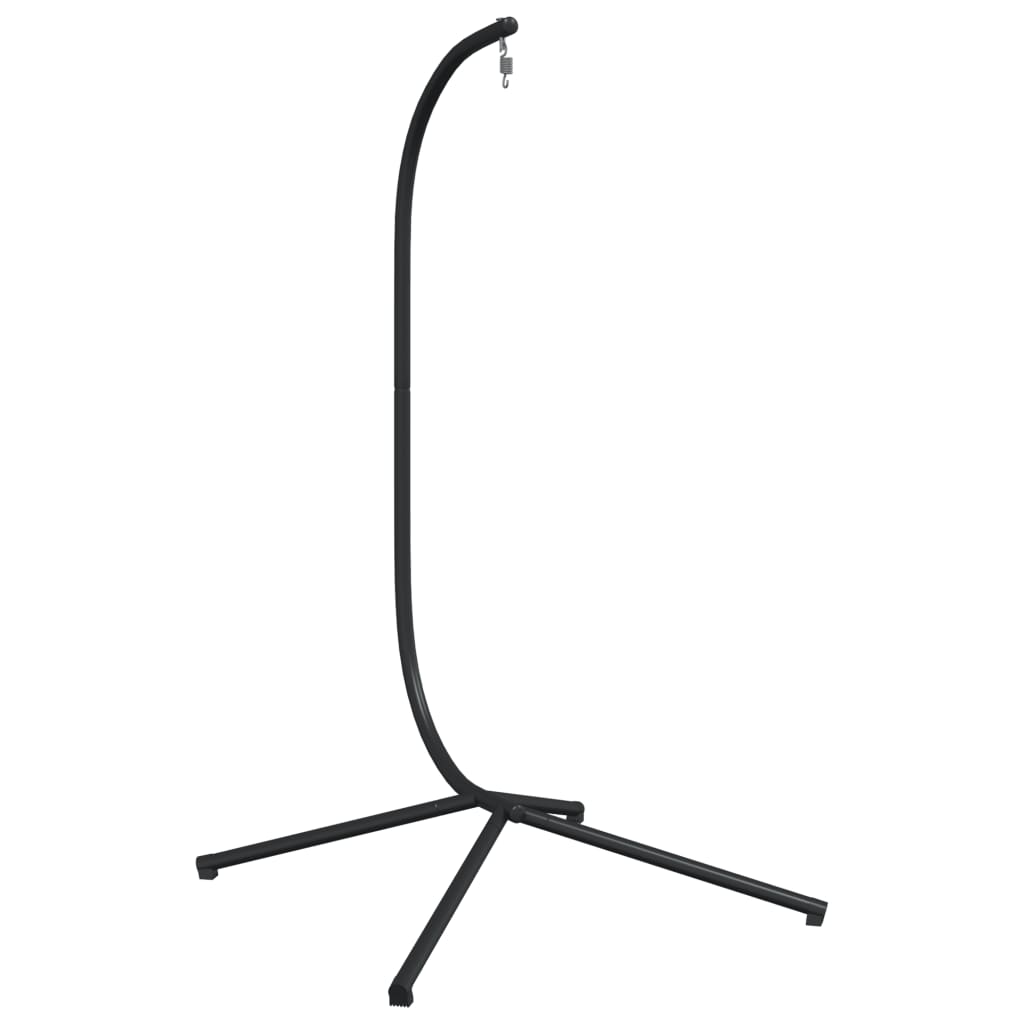 Hanging Egg Chair Stand without Basket Black Steel