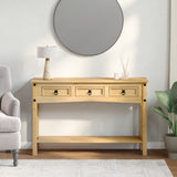 Console Table Corona 114x34.5x73 cm Solid Wood Pine - Side View