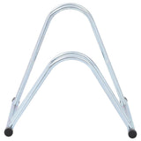 Bicycle Stand for 2 Bikes Floor Freestanding Galvanised Steel - Top-Down View