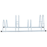 Bicycle Stand for 4 Bikes Floor Freestanding Galvanised Steel - Side View