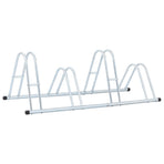 Bicycle Stand for 4 Bikes Floor Freestanding Galvanised Steel