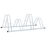 Bicycle Stand for 4 Bikes Floor Freestanding Galvanised Steel - 45-Degree Angle