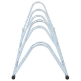 Bicycle Stand for 6 Bikes Floor Freestanding Galvanised Steel - Top-Down View