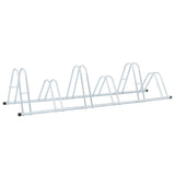 Bicycle Stand for 6 Bikes Floor Freestanding Galvanised Steel - 45-Degree Angle