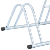 Bicycle Stand for 6 Bikes Floor Freestanding Galvanised Steel - Close-Up Angle