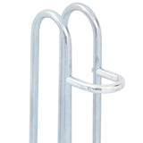 Bicycle Stand for 2 Bikes Floor Freestanding Galvanised Steel - Close-Up Angle