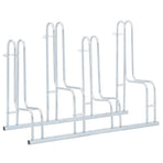 Bicycle Stand for 4 Bikes Floor Freestanding Galvanised Steel