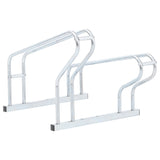 Bicycle Stand for 2 Bikes Floor Freestanding Galvanised Steel - 45-Degree Angle