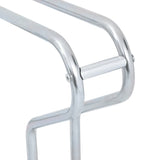 Bicycle Stand for 2 Bikes Floor Freestanding Galvanised Steel - Rear View