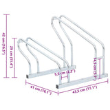 Bicycle Stand for 2 Bikes Floor Freestanding Galvanised Steel
